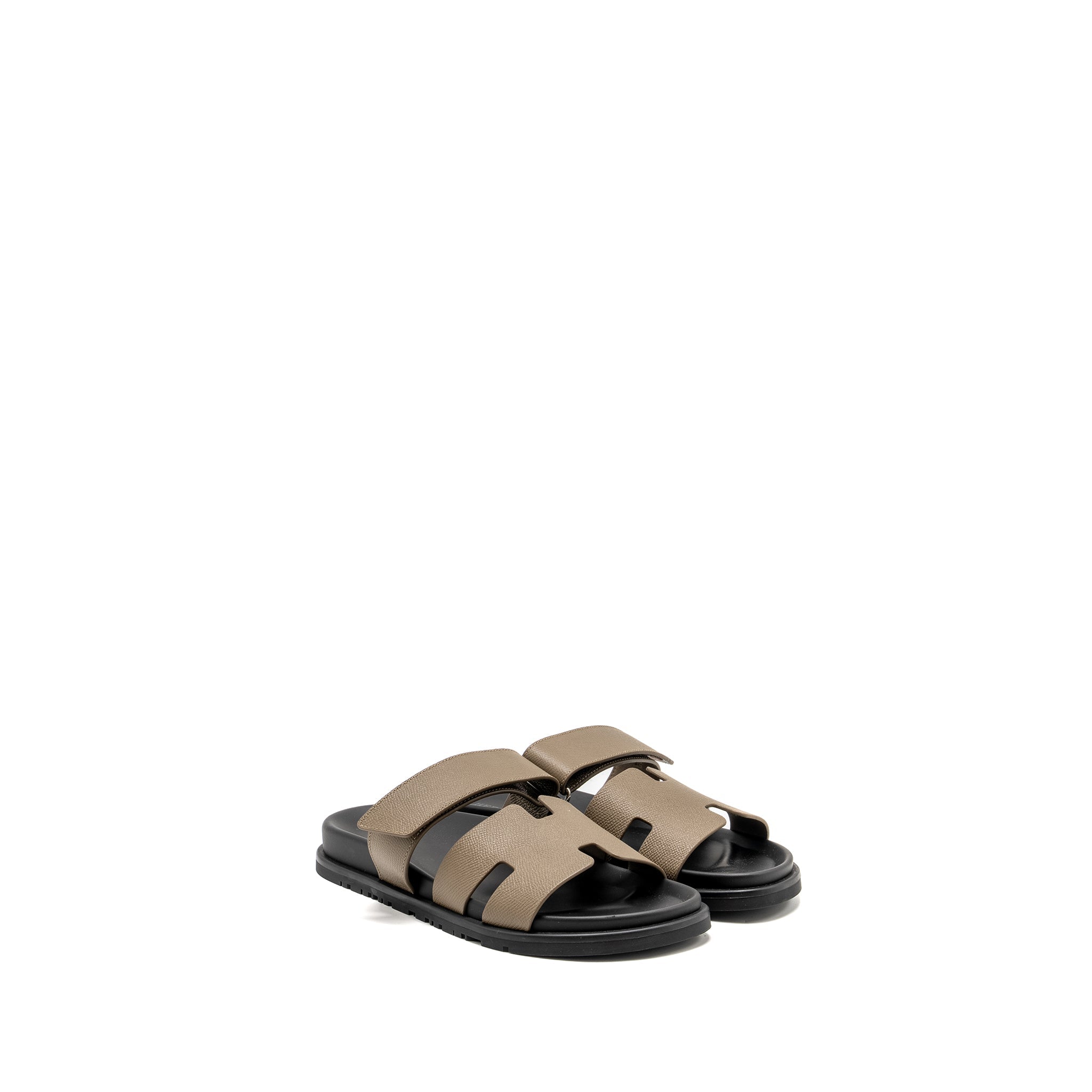 HERMES HOMME CHYPRE SANDALS EPSOM ETOUPE
