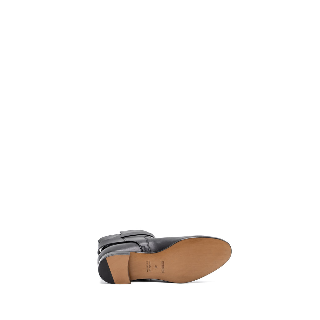 HERMES NEO ANKLE BOOTS CALFSKIN BLACK SHW