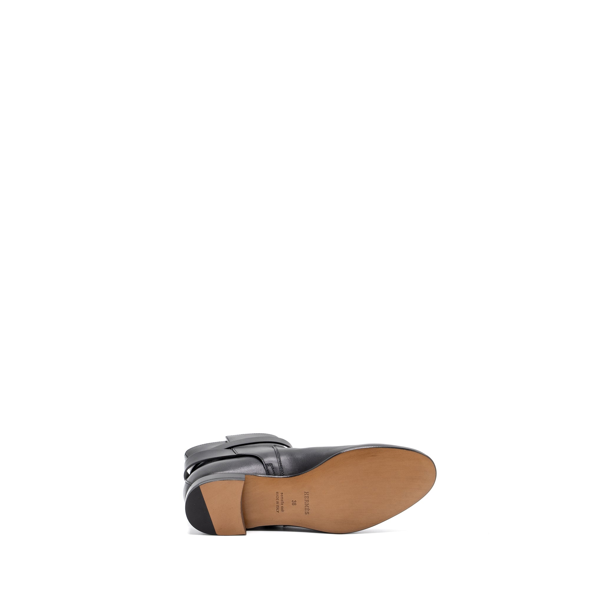 HERMES NEO ANKLE BOOTS CALFSKIN BLACK SHW