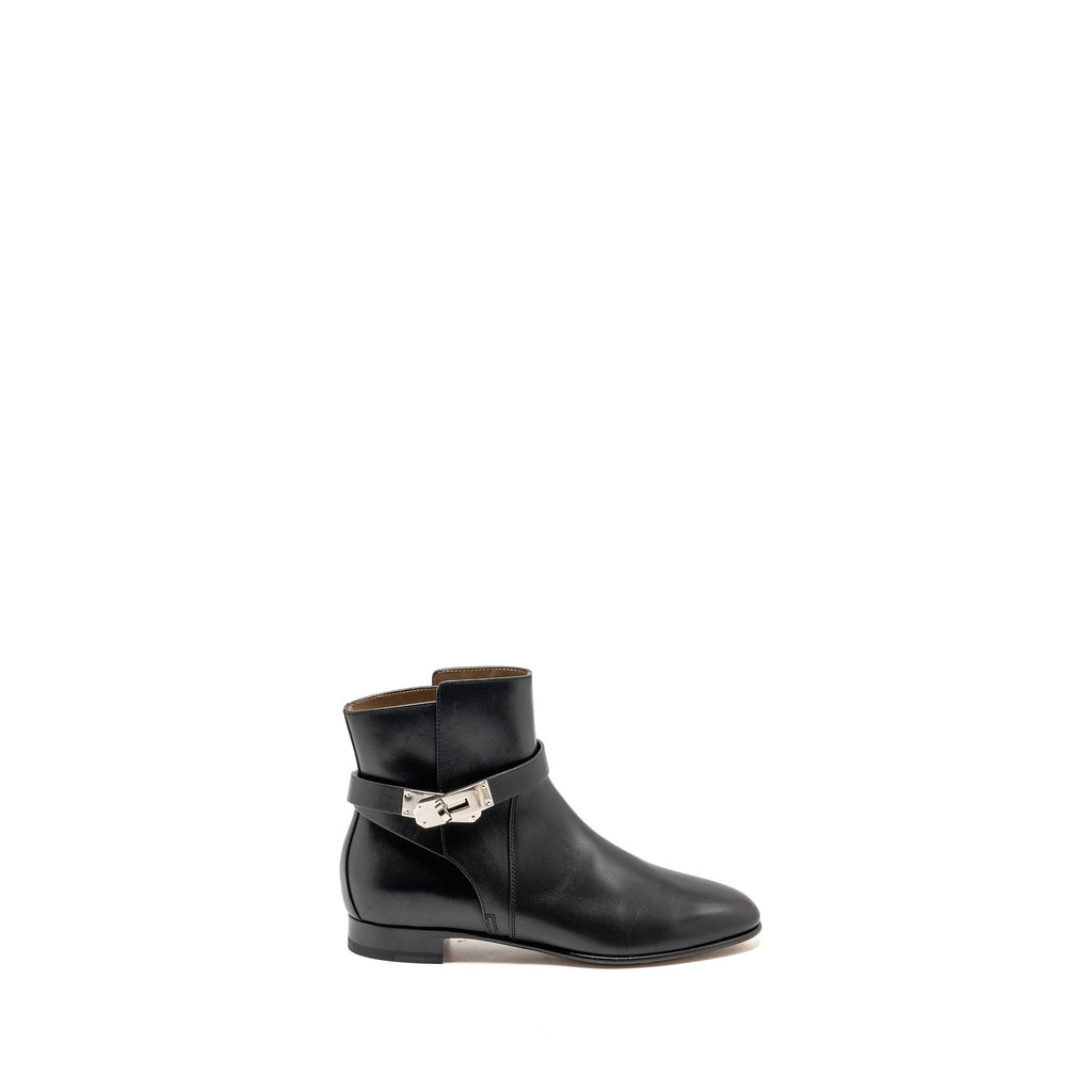HERMES NEO ANKLE BOOTS CALFSKIN BLACK SHW