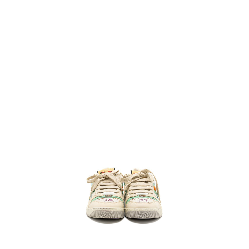 GUCCI SNEAKER LEATHER/FABRIC/CRYSTAL MULTICOLOUR