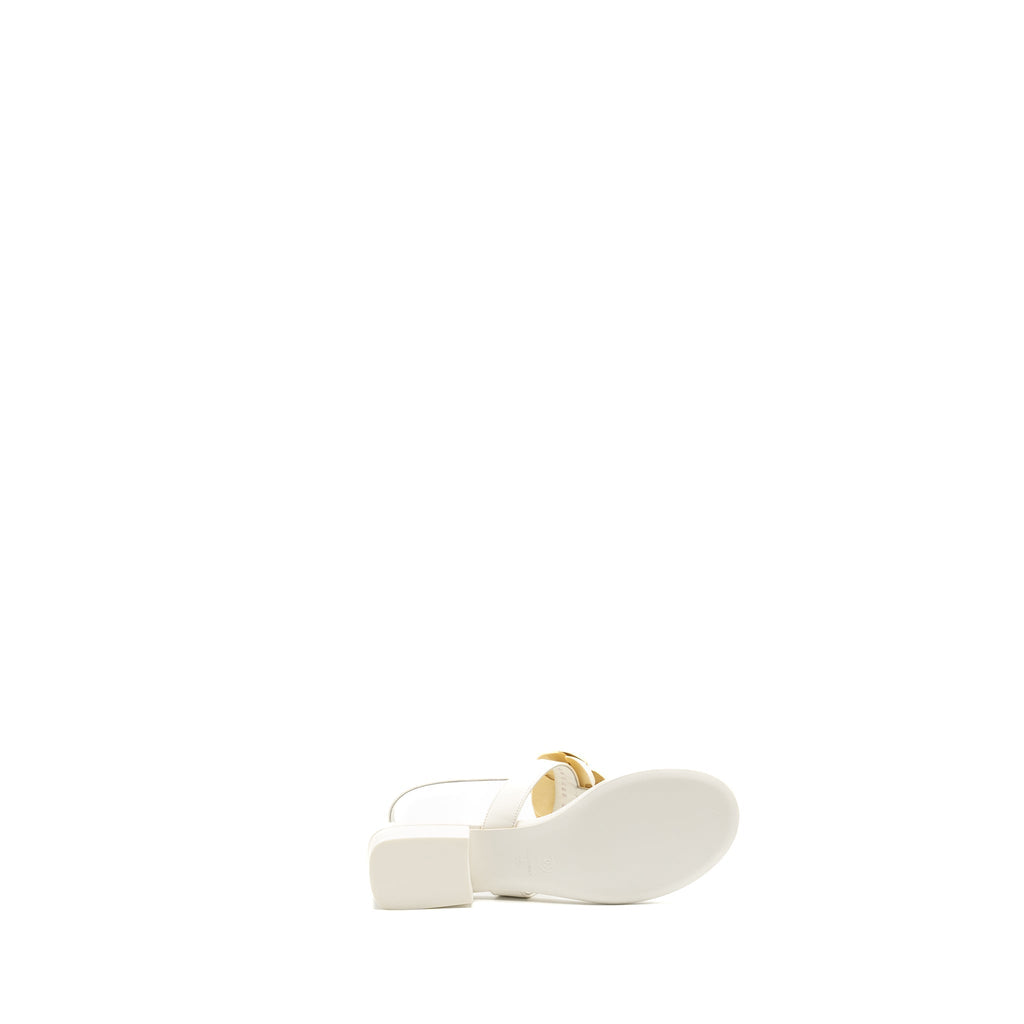 CHANEL CAMELLIA SANDALS WHITE
