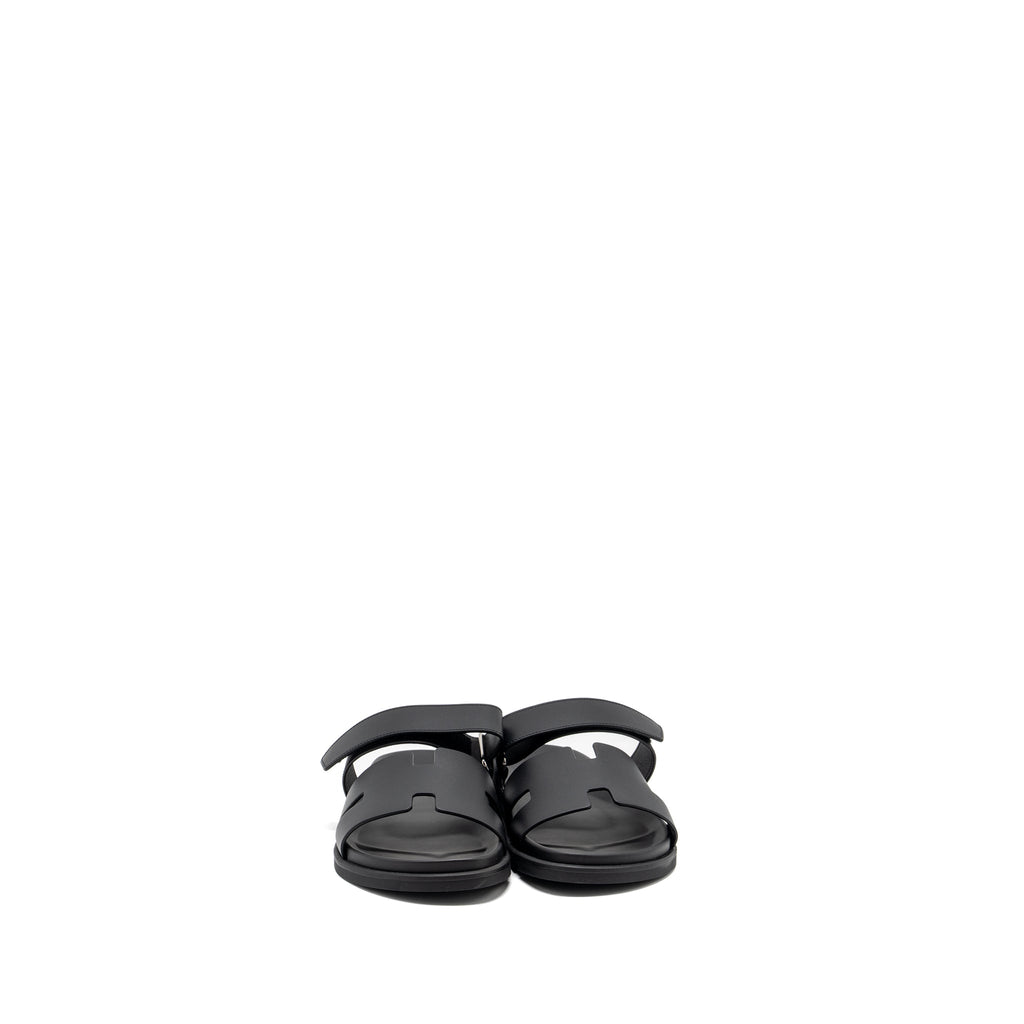 HERMES CHYPRE SANDALS BLACK
