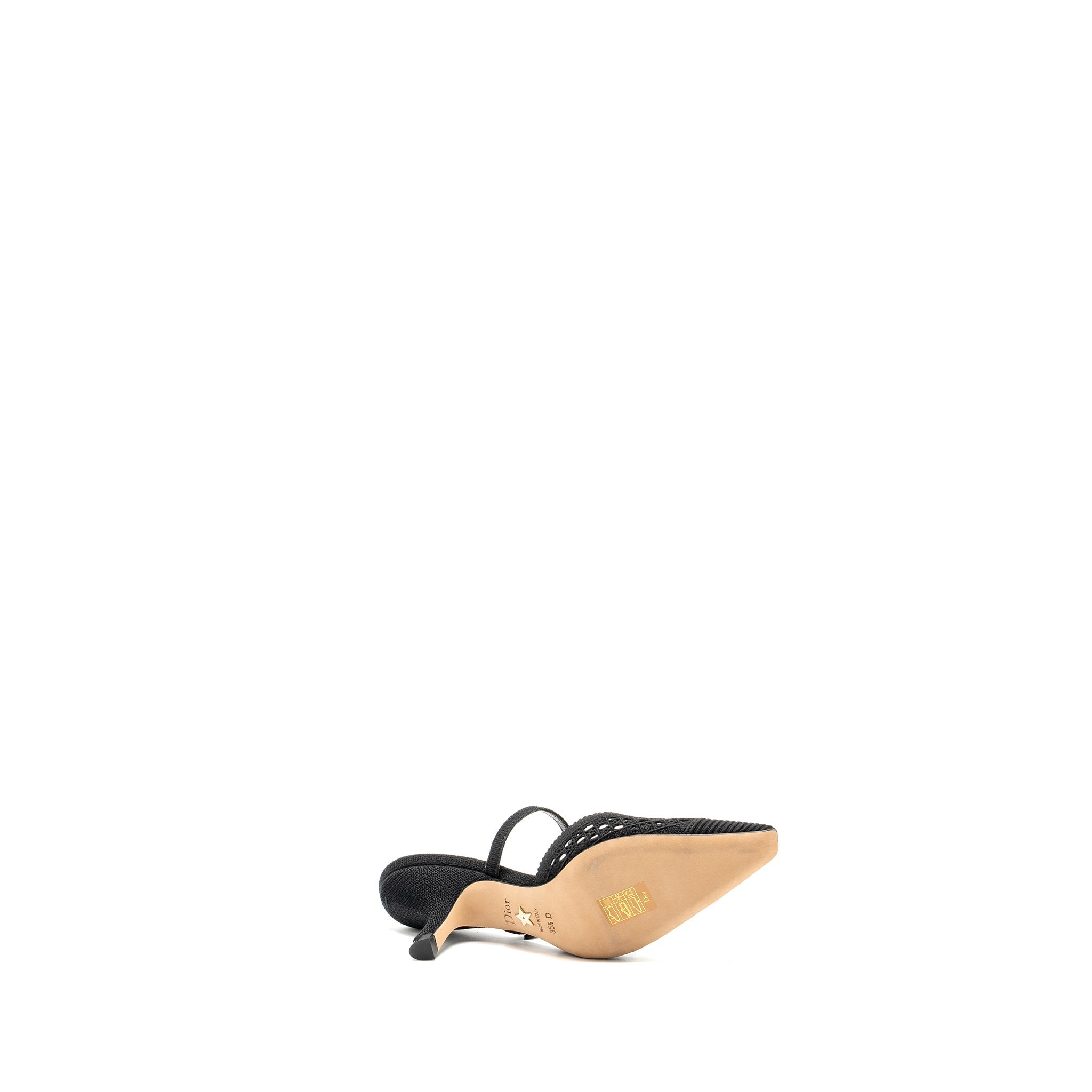 DIOR CAPTURE MULE SANDALS CANNAGE BLACK