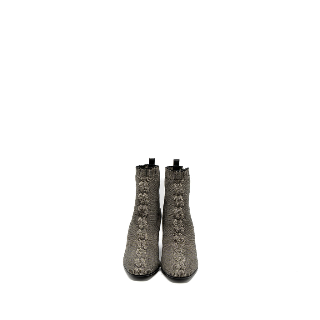 HERMES GOLFER ANKLE BOOT CALFSKIN NOCCIOLA/BLACK