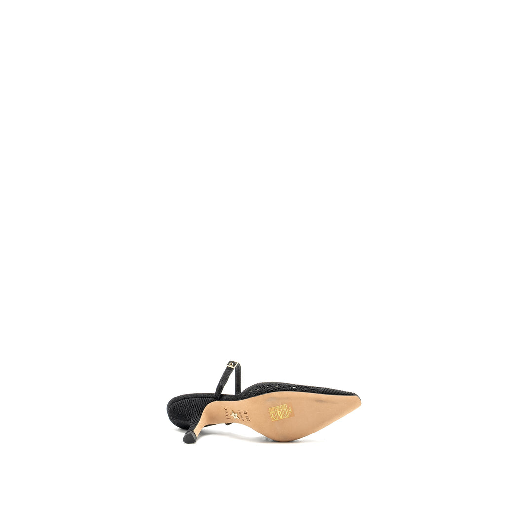 DIOR CAPTURE MULE SANDALS CANNAGE BLACK