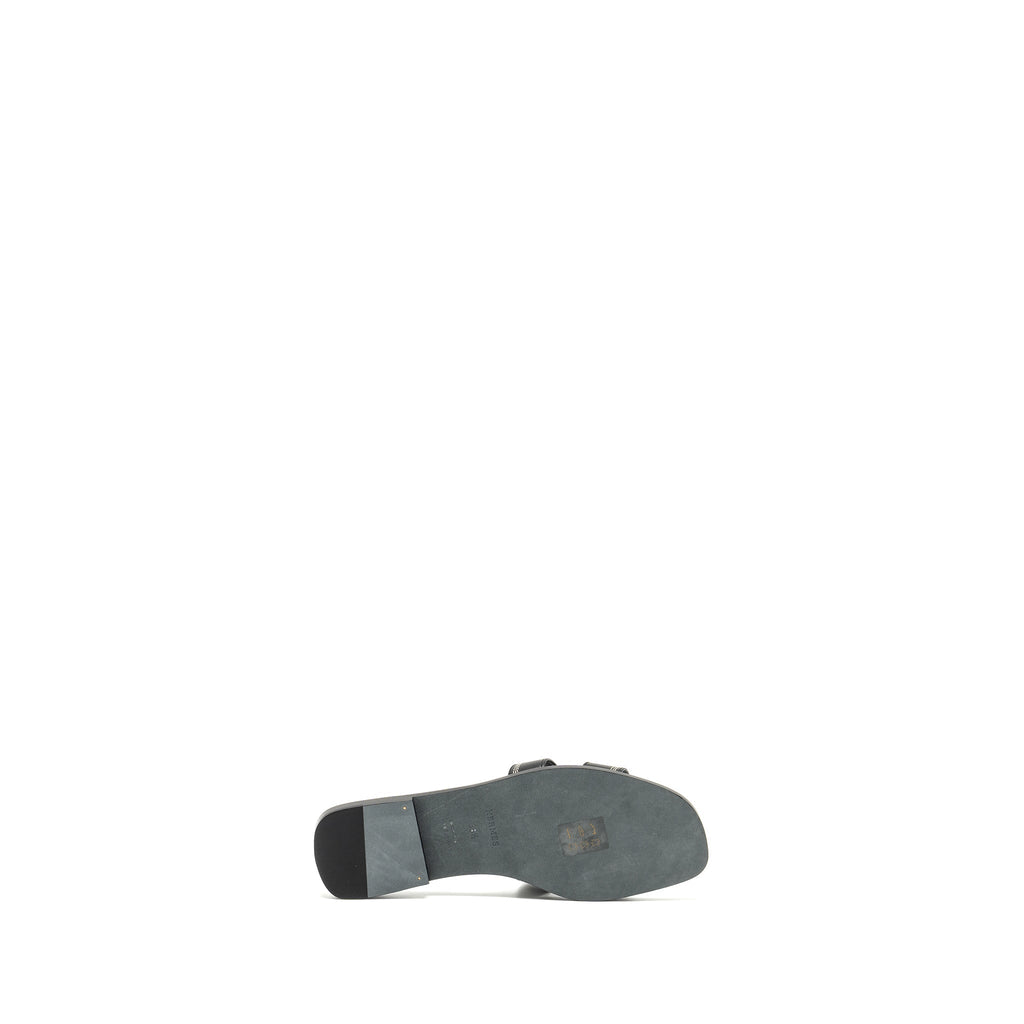 HERMES ORAN SANDALS BLACK LIMITED CONDITION