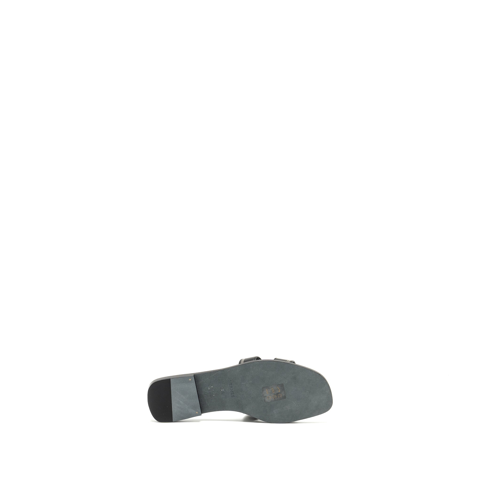 HERMES ORAN SANDALS BLACK LIMITED CONDITION