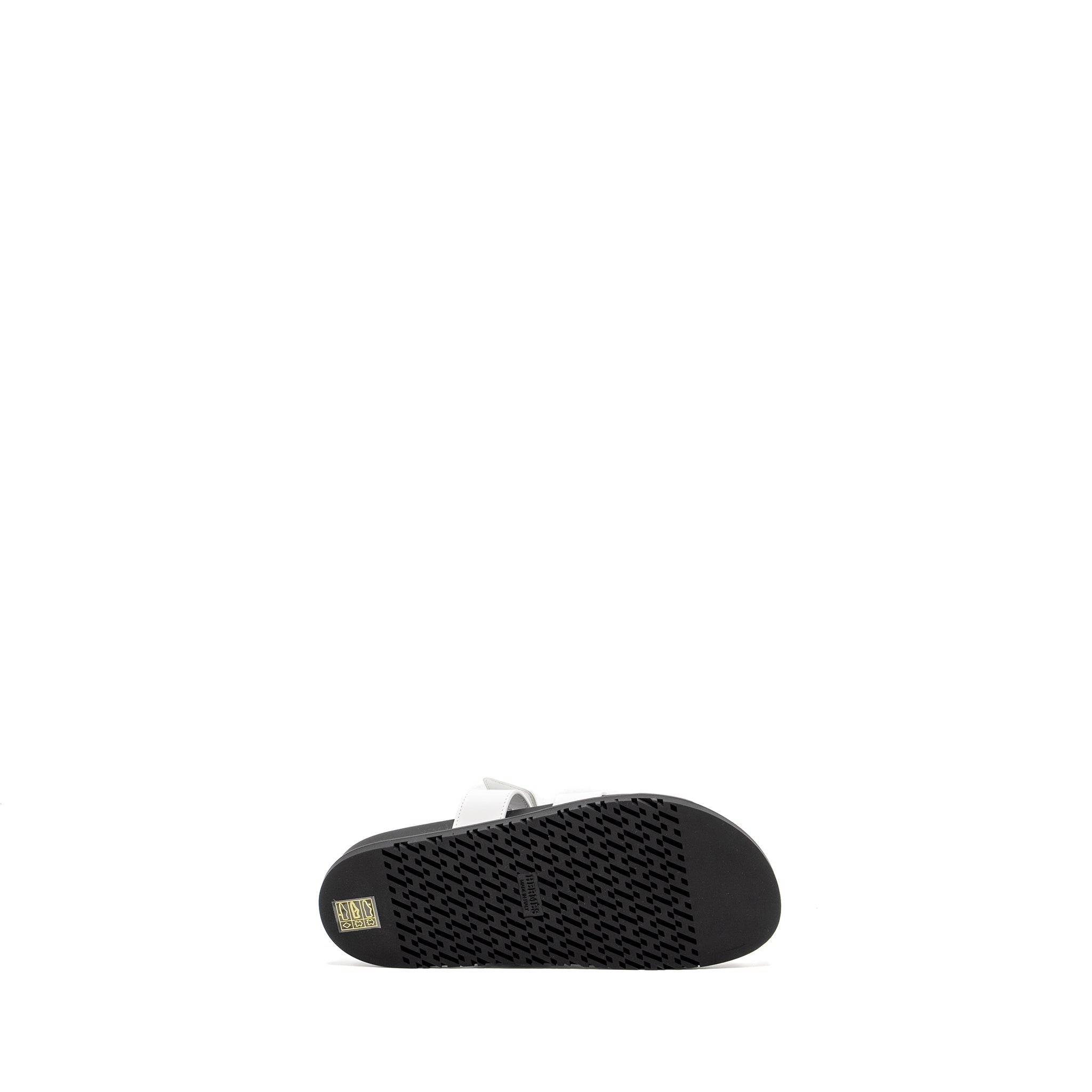 HERMES CHYPRE SANDALS WHITE / BLACK