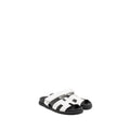 HERMES CHYPRE SANDALS WHITE / BLACK