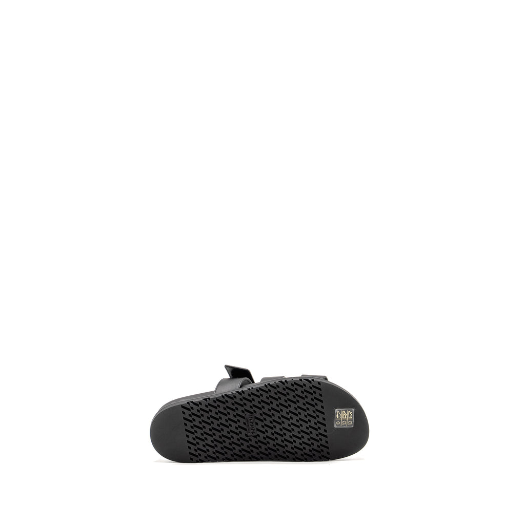 HERMES CHYPRE SANDALS CALFSKIN BLACK