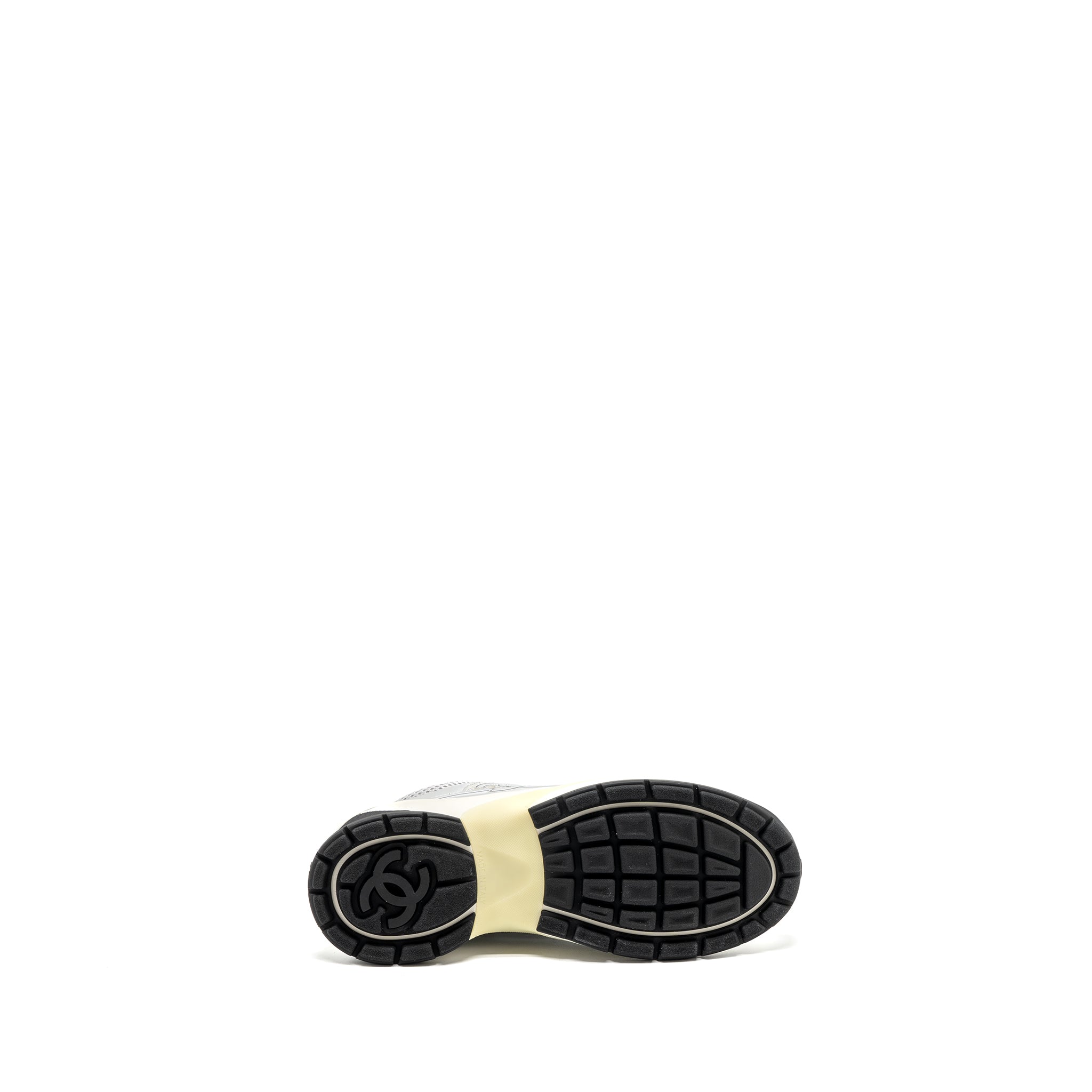 CHANEL 23C METALLIC TRAINER / SNEAKERS SILVER MULTICOLOUR