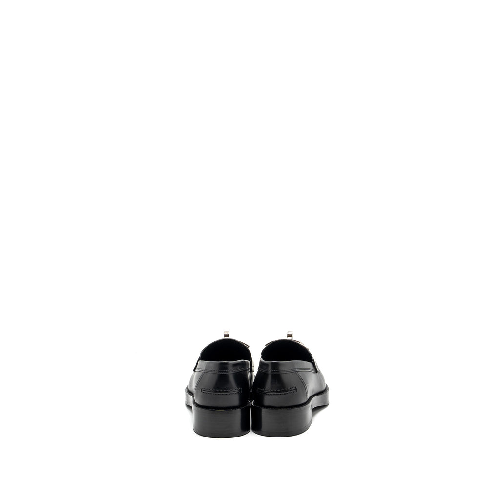 HERMES HOT MOCCASINS CALFSKIN BLACK SHW