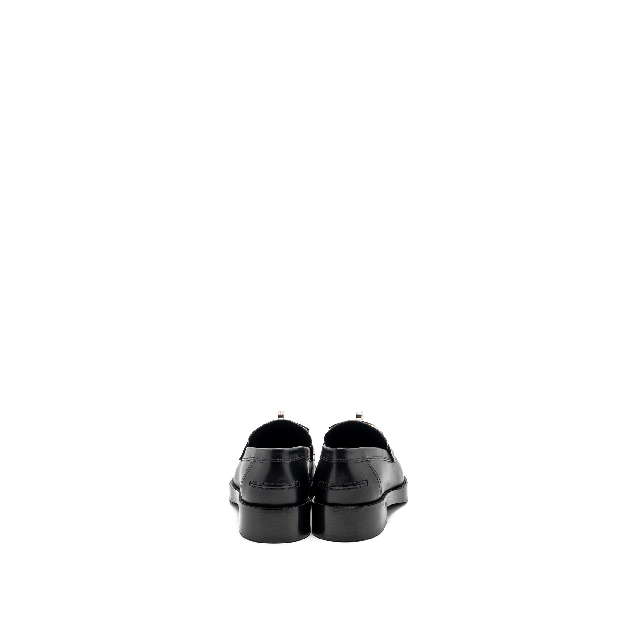 HERMES HOT MOCCASINS CALFSKIN BLACK SHW