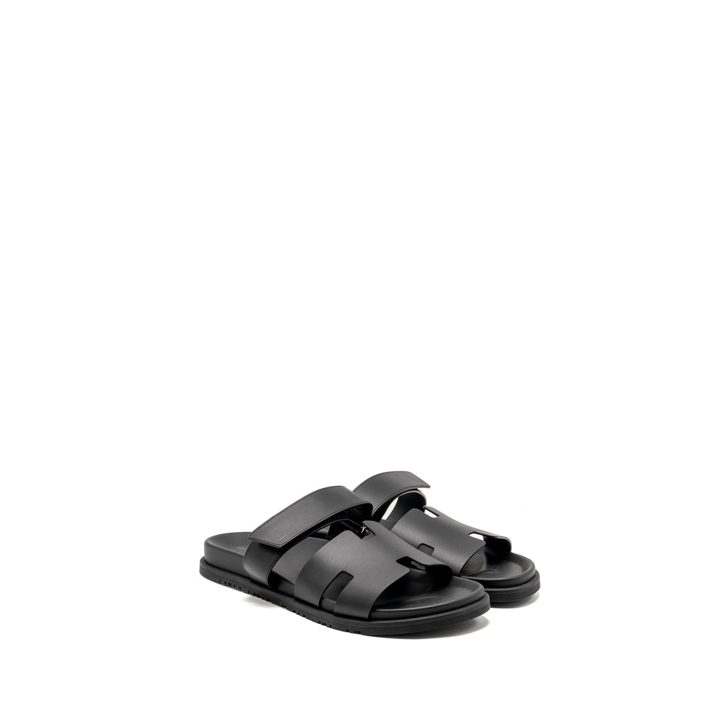 HERMES HOMME CHYPRE SANDALS BLACK