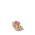 DIOR LACE UP ETOILE SANDALS BEIGE