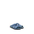 HERMES FEMME CHYPRE SANDALS CHEVRE VELOURS BLEU TURQUIM