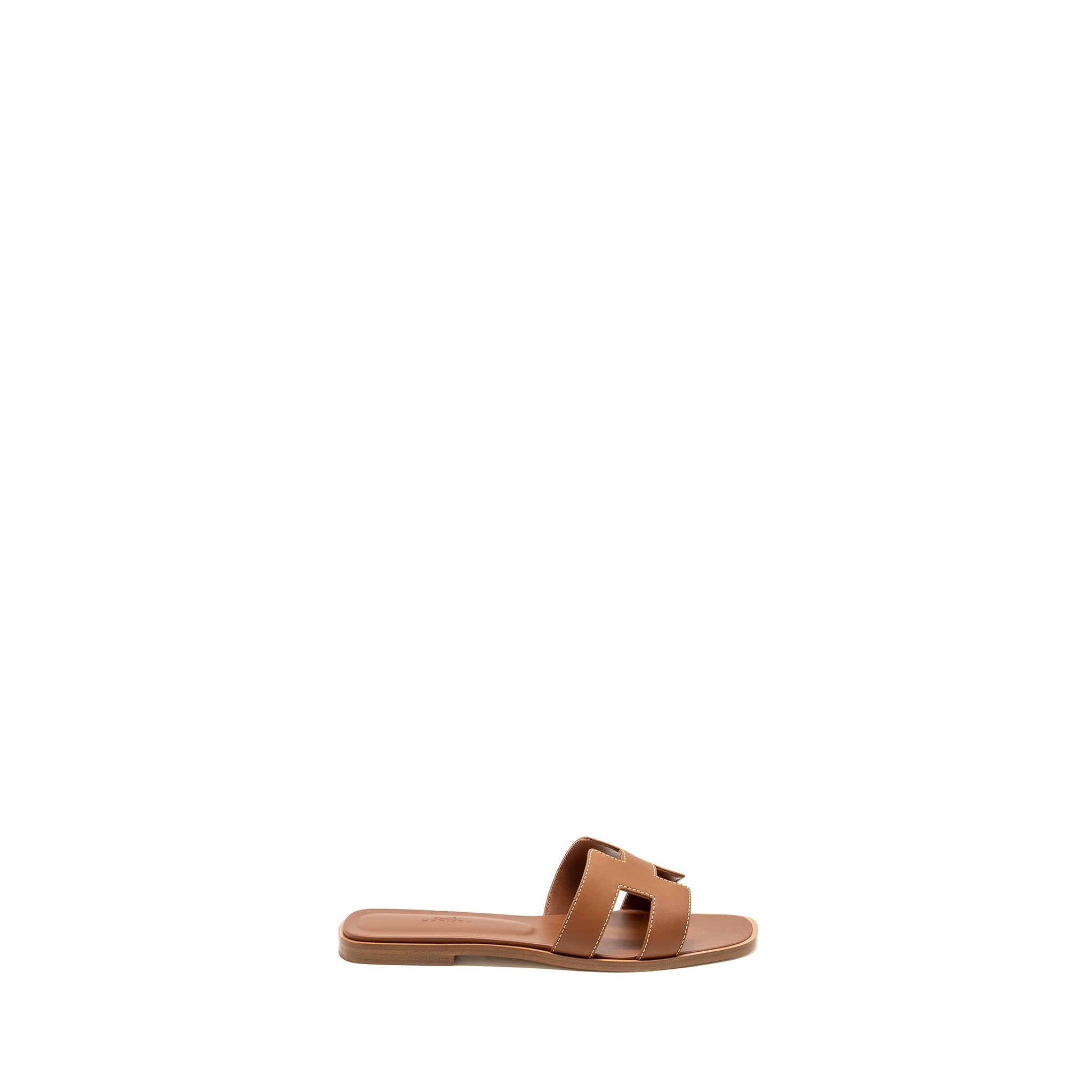 HERMES ORAN SANDALS CALFSKIN GOLD