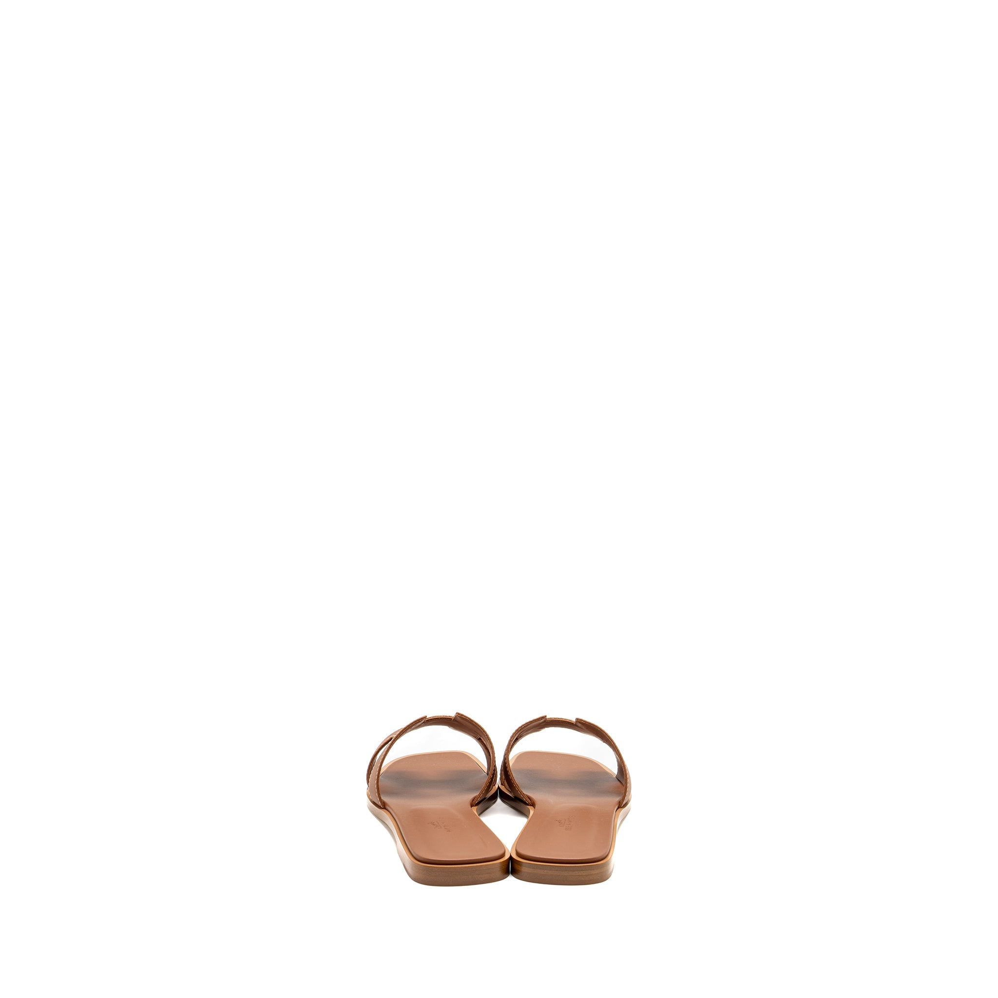 HERMES ORAN SANDALS CALFSKIN GOLD