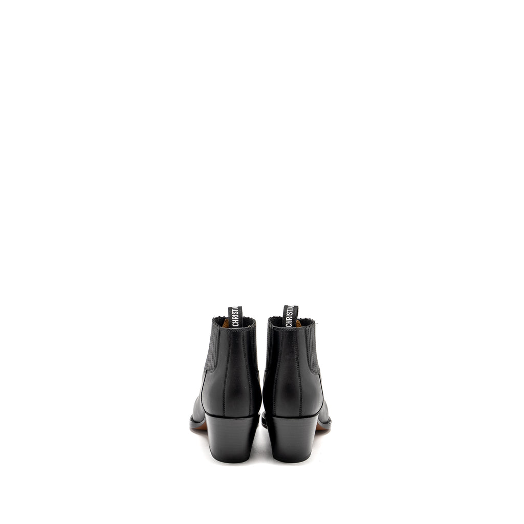 DIOR L.A HEELED ANKLE BOOTS BLACK