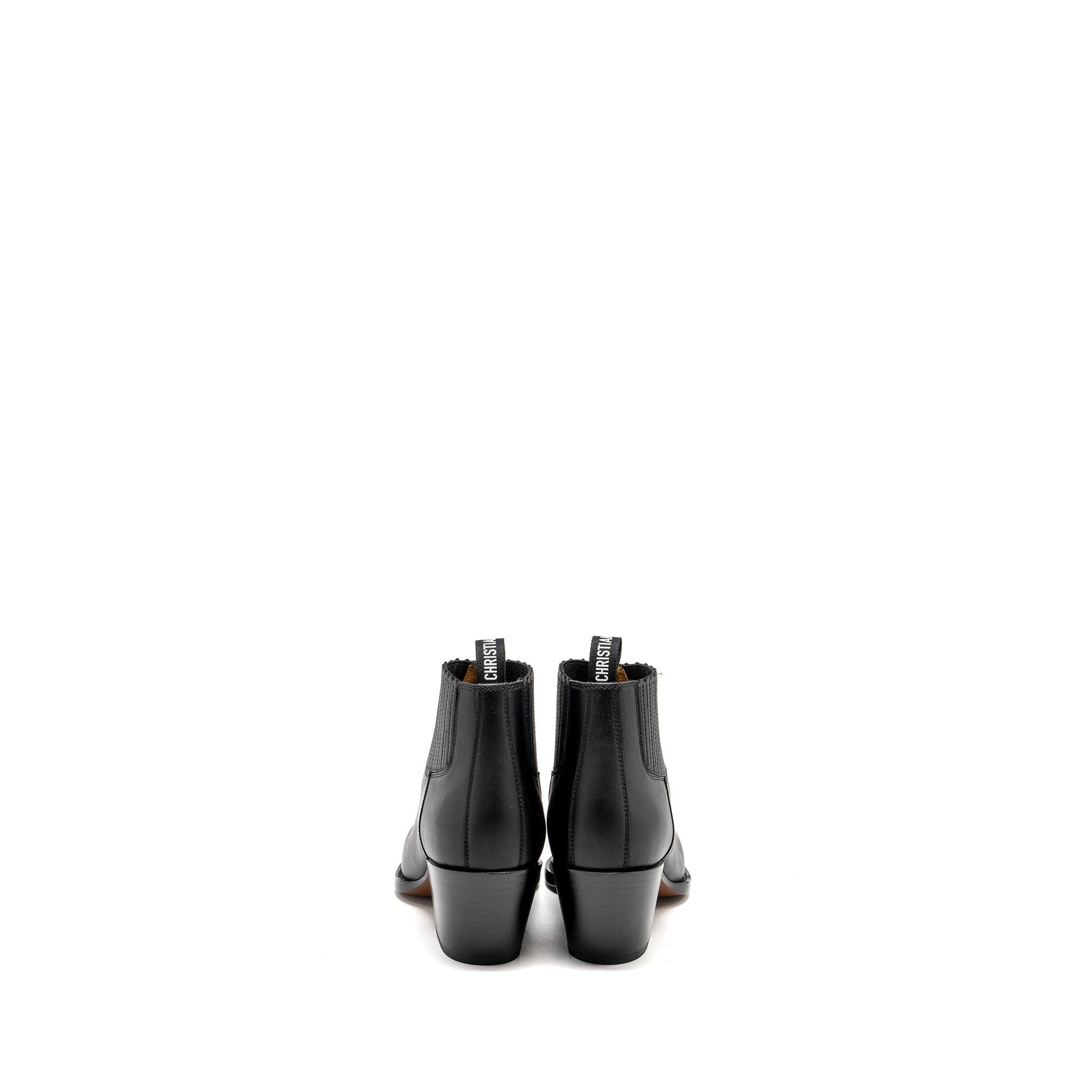 DIOR L.A HEELED ANKLE BOOTS BLACK