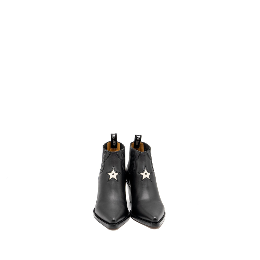 DIOR L.A HEELED ANKLE BOOTS BLACK