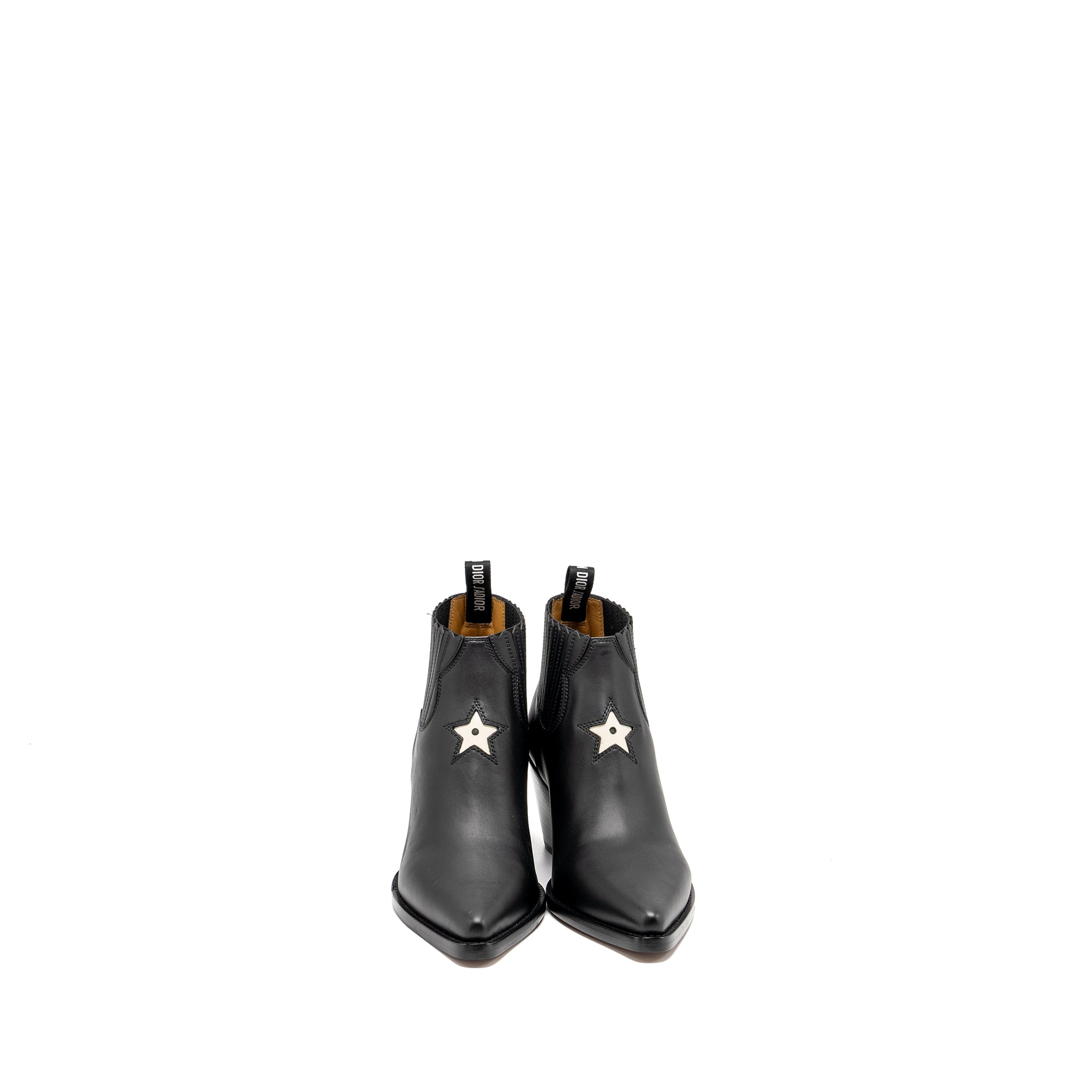 DIOR L.A HEELED ANKLE BOOTS BLACK