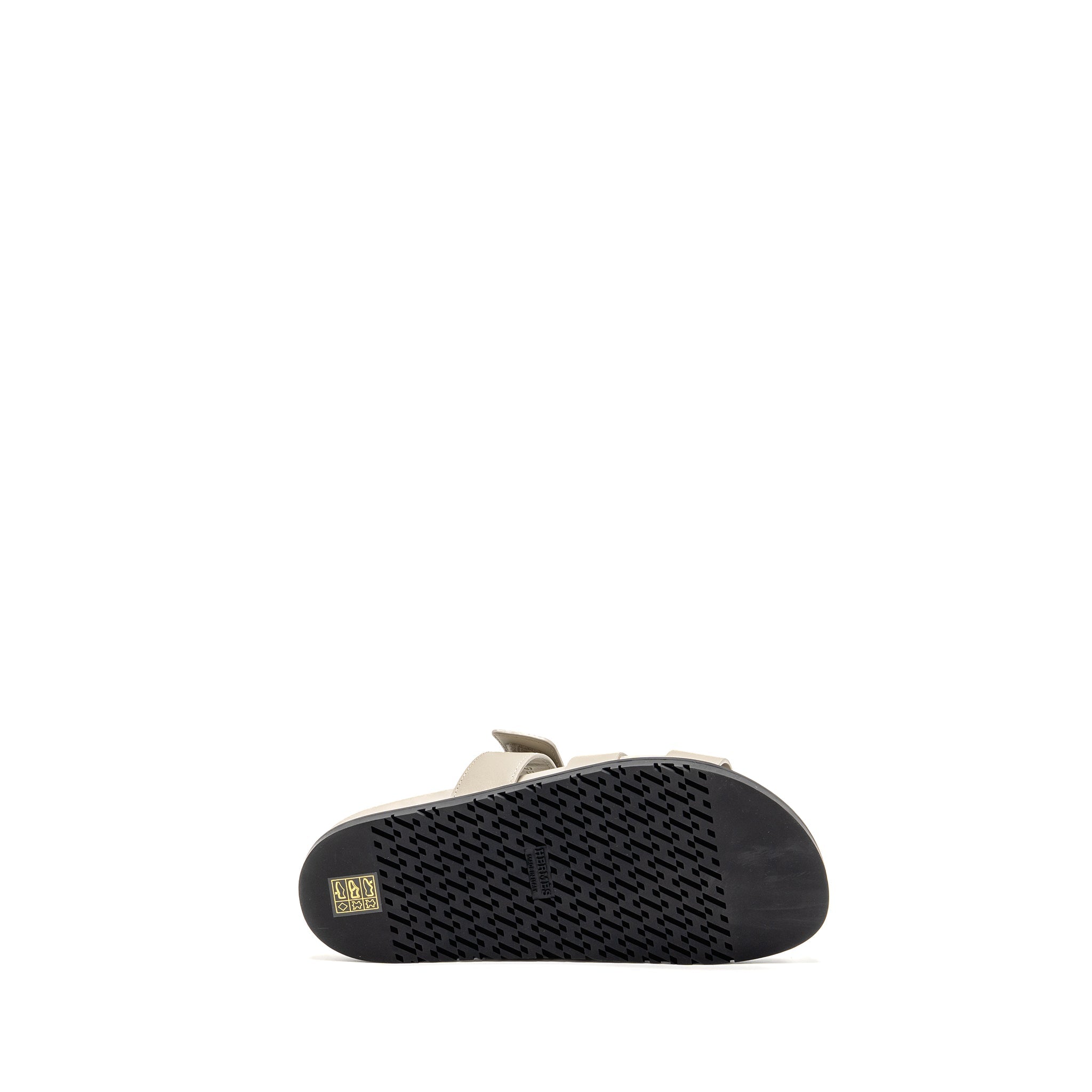HERMES CHYPRE SANDAL CALFSKIN BEIGE MASTIC SHW