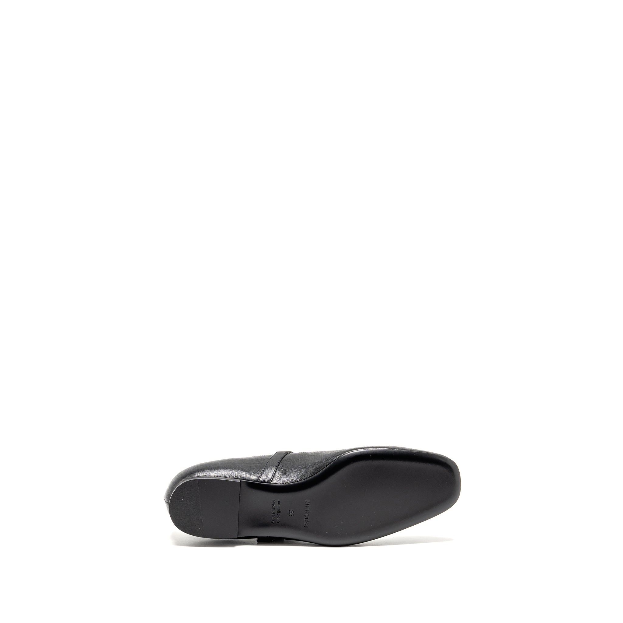 HERMES JANE BALLET FLAT BLACK