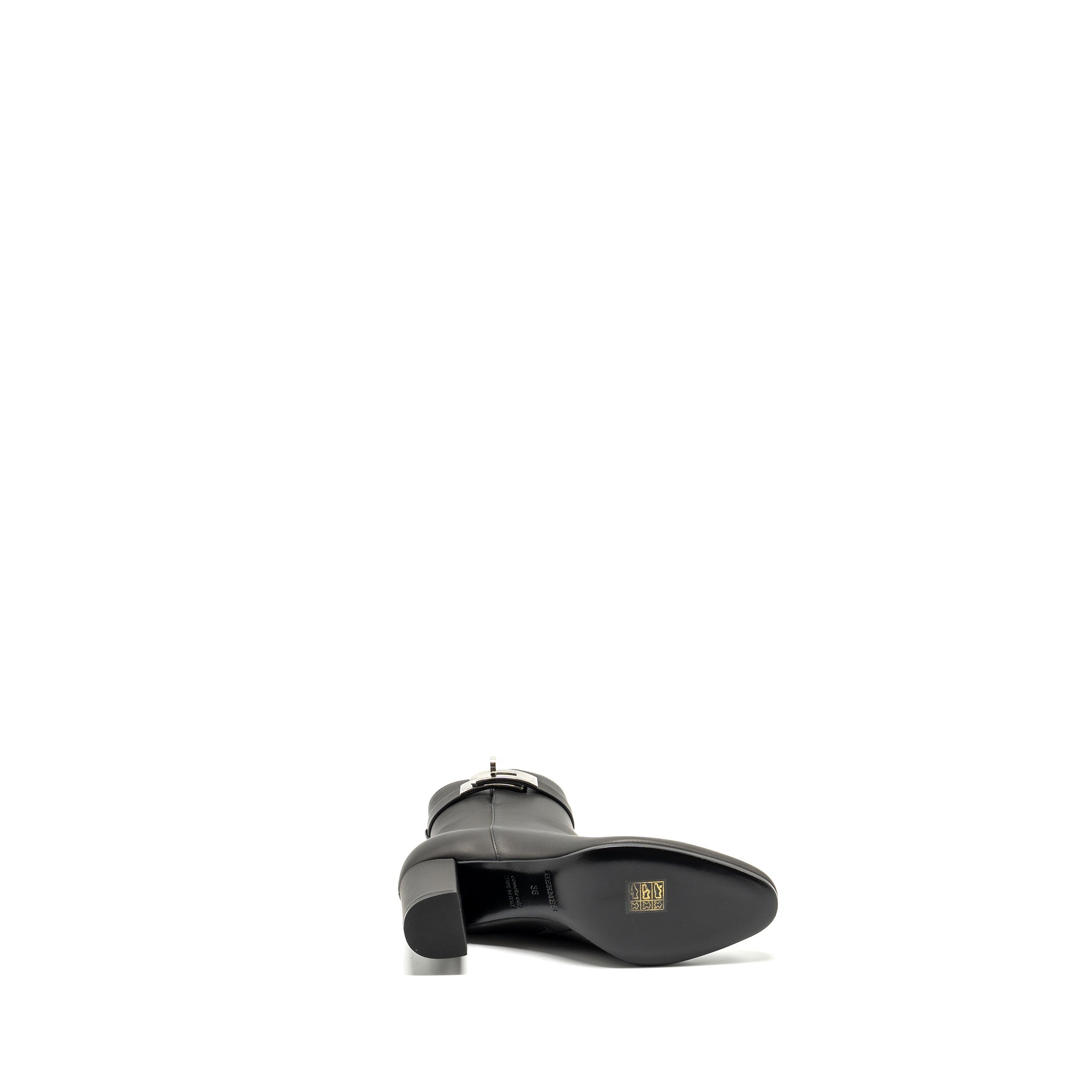 HERMES WOMEN’S SAINT GERMAIN ANKLE BOOT CALFSKIN BLACK SHW
