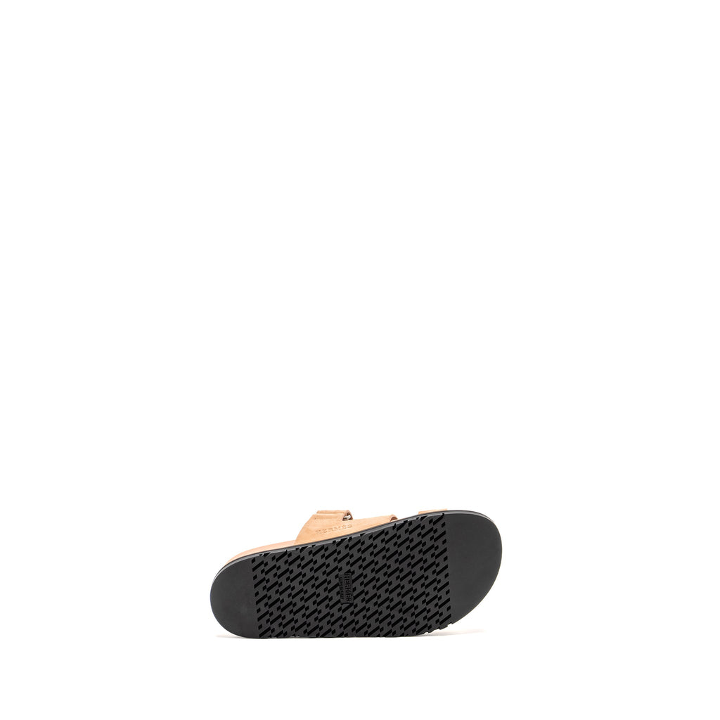 HERMES CHYPRE SANDALS CHÈVRE GOATSKIN / SUEDE NUDE