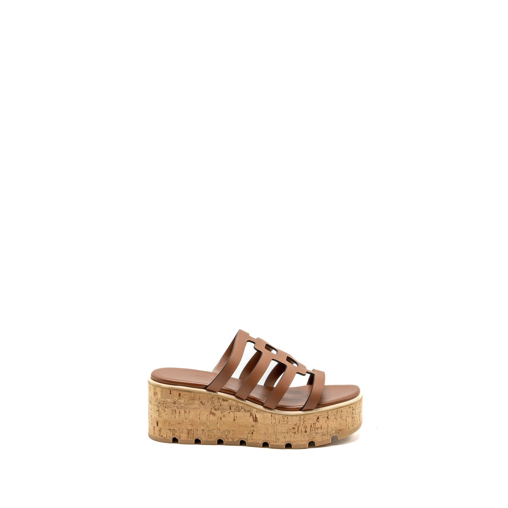 HERMES ISABELLA SANDAL CALFSKIN GOLD