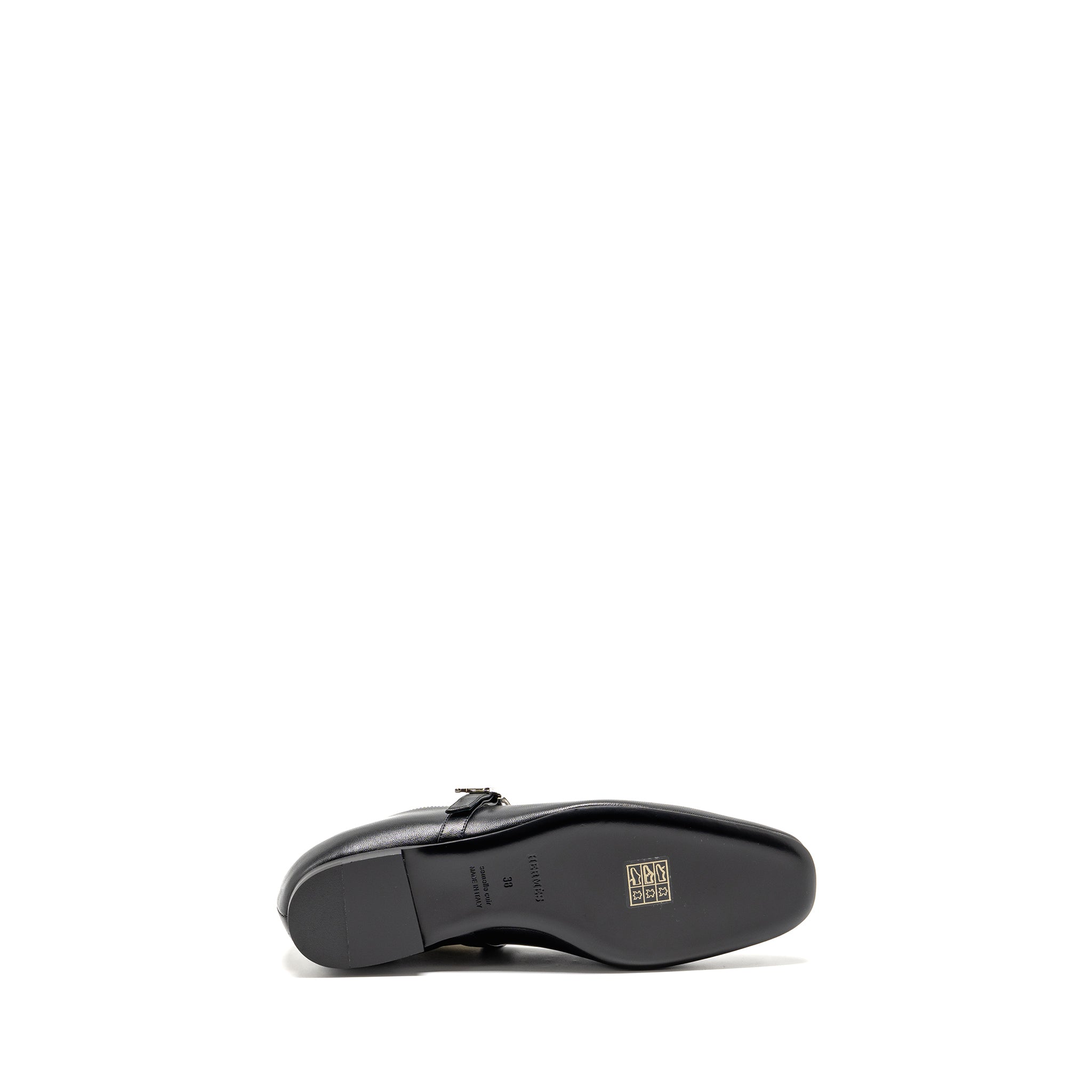 HERMES JANE BALLET FLAT BLACK
