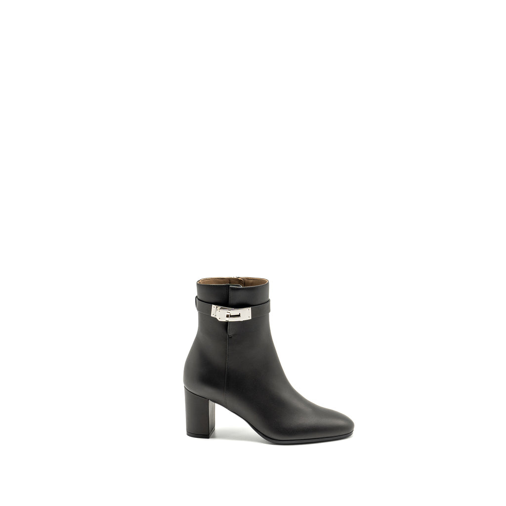 HERMES WOMEN’S SAINT GERMAIN ANKLE BOOT CALFSKIN BLACK SHW