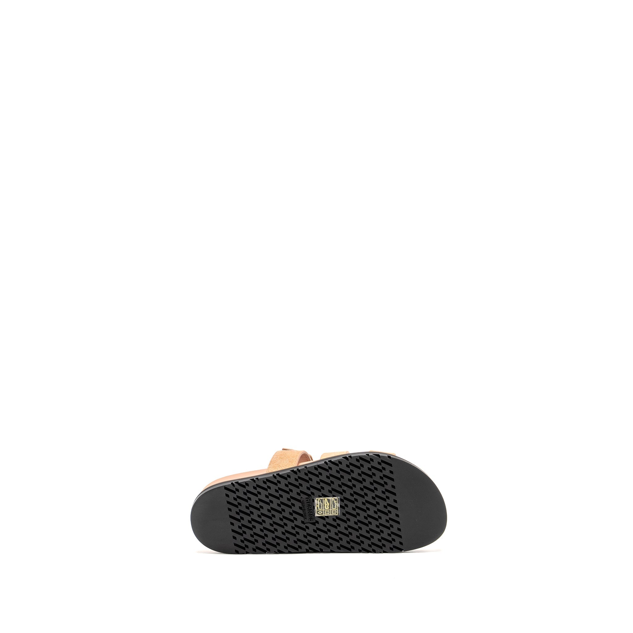 HERMES CHYPRE SANDALS CHÈVRE GOATSKIN / SUEDE NUDE