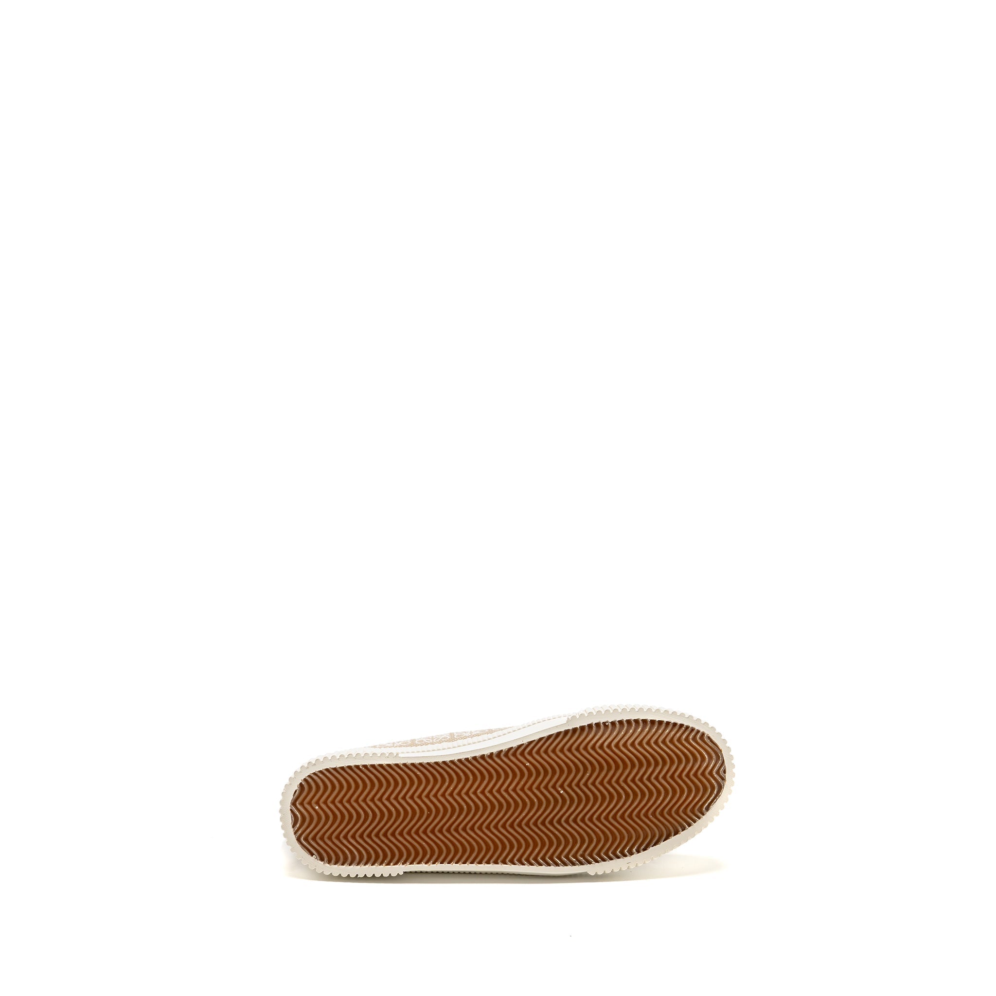 LOEWE ANAGRAM JACQUARD HIGH TOP SNEAKER NATURAL/WHITE