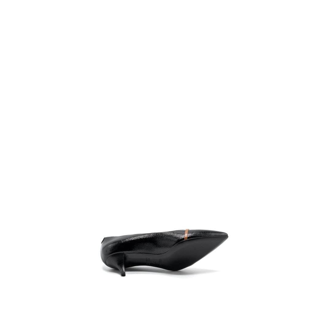 HERMES LAUREN PUMPS LEATHER BLACK SHW