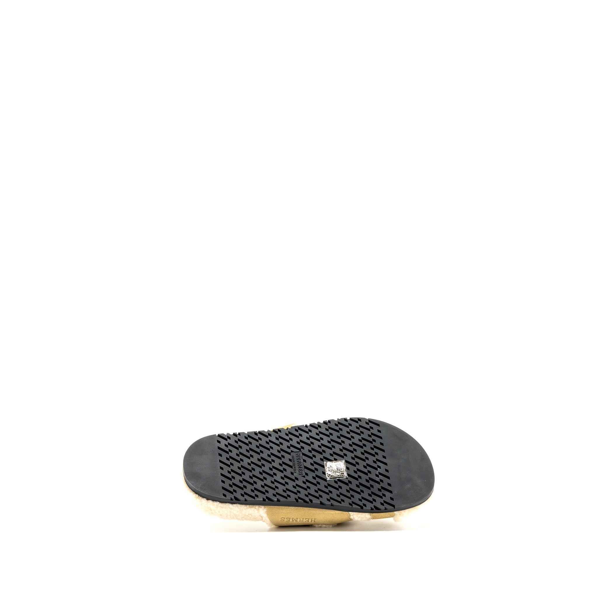 HERMES CHYPRE SANDALS CHEVRE VELOURS BEIGE ALBATRE