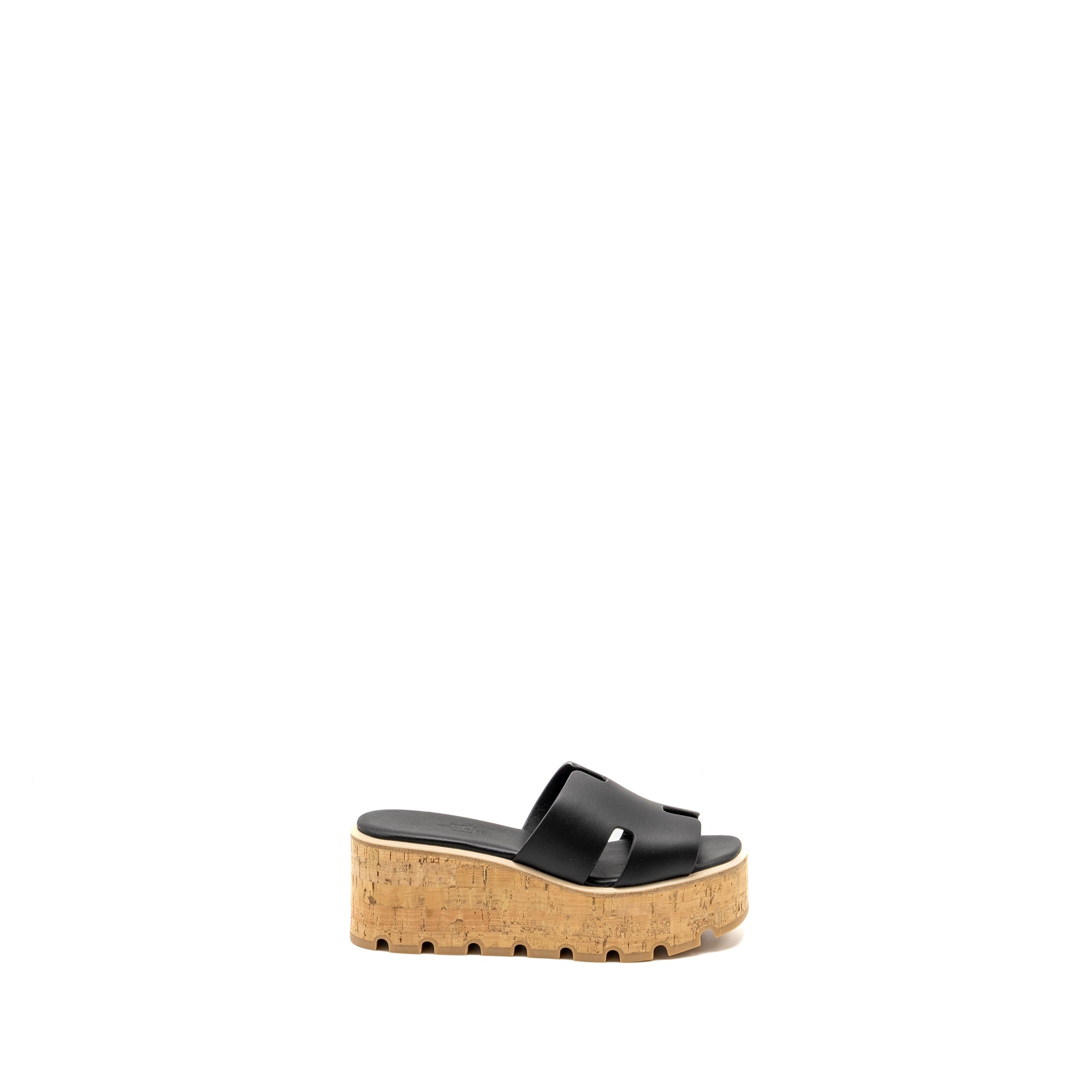 HERMES EZE SANDALS CALFSKIN BLACK
