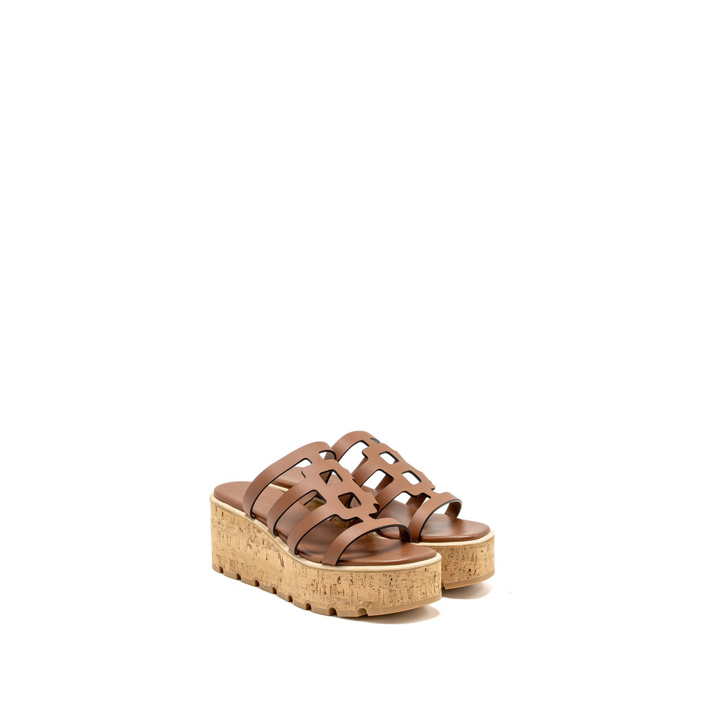 HERMES ISABELLA SANDAL CALFSKIN GOLD