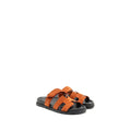 HERMES CHYPRE SANDALS SUEDE GOATSKIN ORANGE CANYON