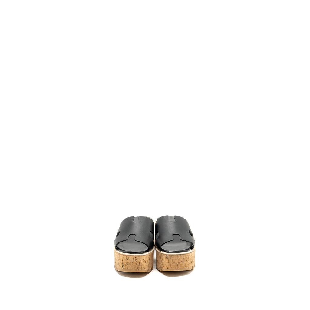 HERMES EZE SANDALS CALFSKIN BLACK