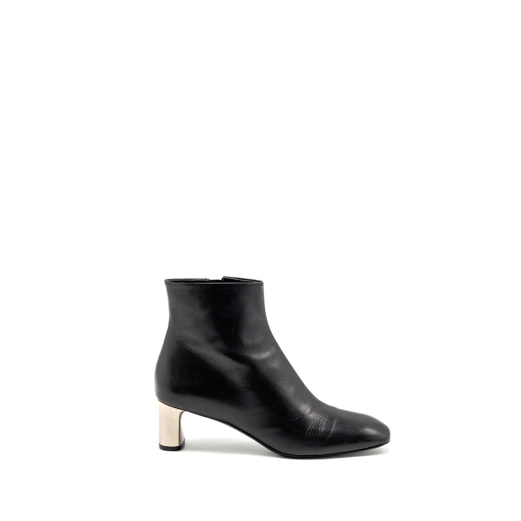 CELINE ZIPPED BOOT LEATHER BLACK