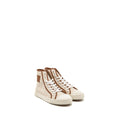 LOEWE ANAGRAM JACQUARD HIGH TOP SNEAKER NATURAL/WHITE