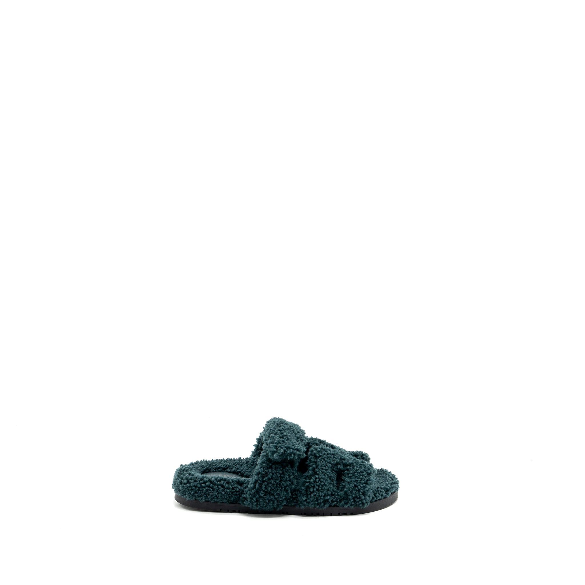 HERMES CHYPRE SANDALS VERT ANGELAIS