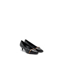 HERMES LAUREN PUMPS LEATHER BLACK SHW