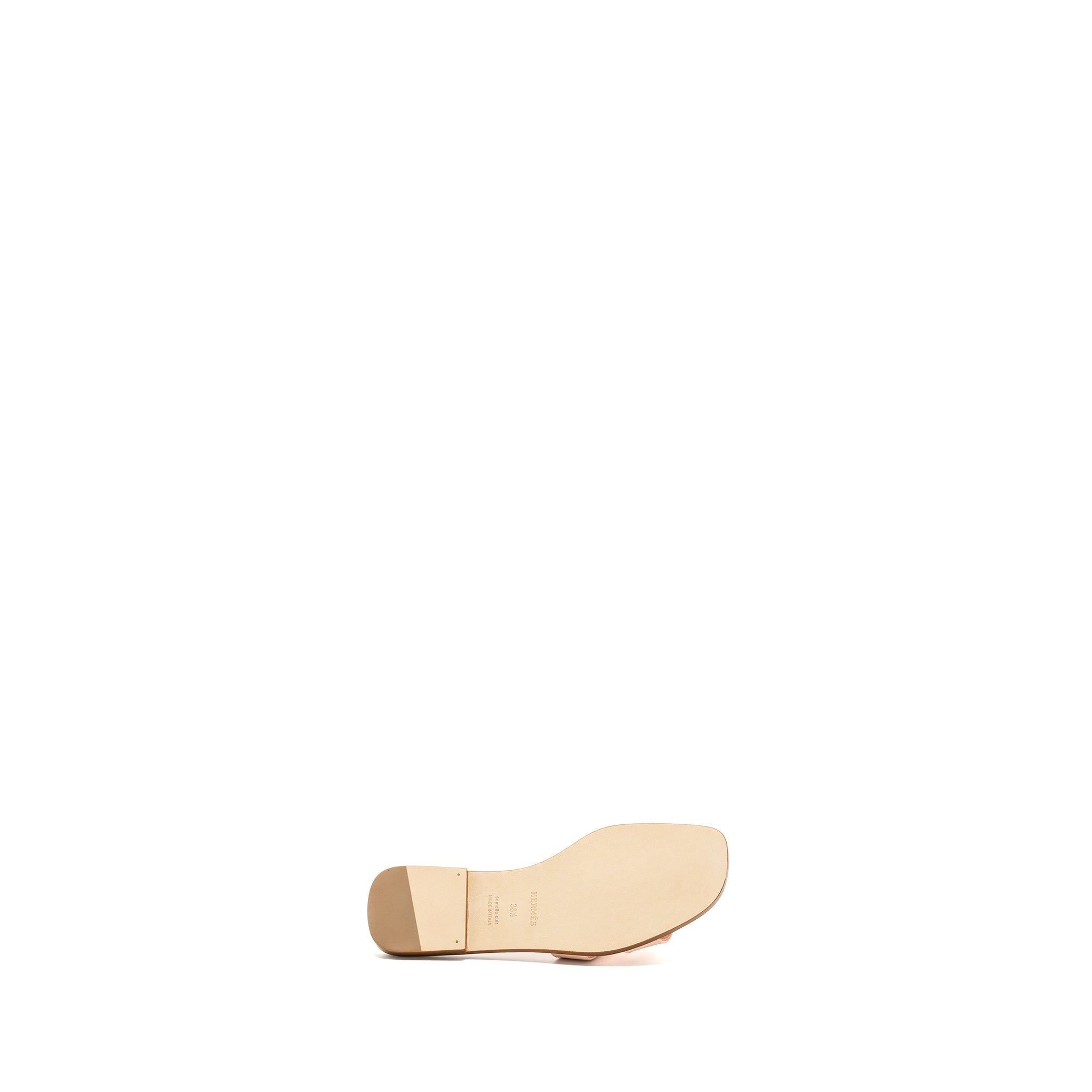 HERMES ORAN SANDALS EPSOM ROSE PALE