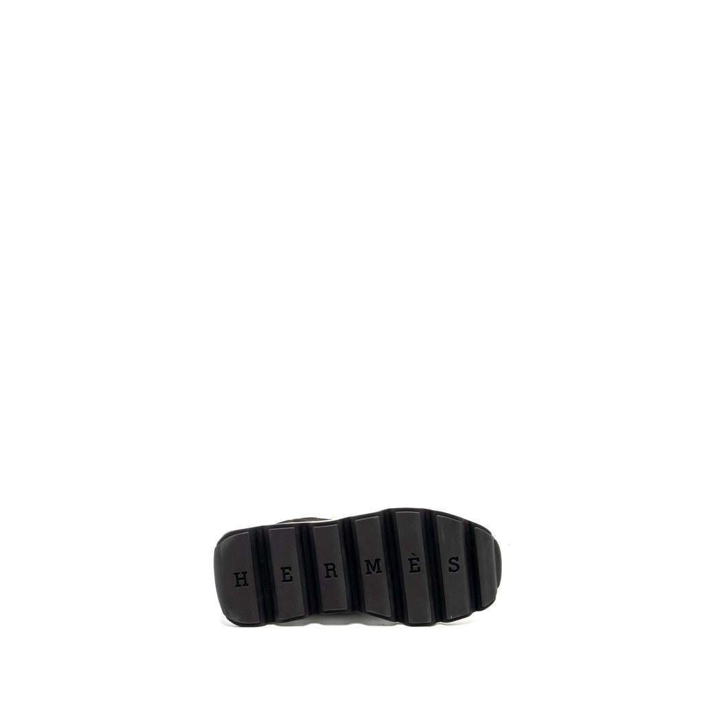 HERMES IMPULSE SNEAKER LIGHT PARACHUTE FABRIC/CALFSKIN BLACK