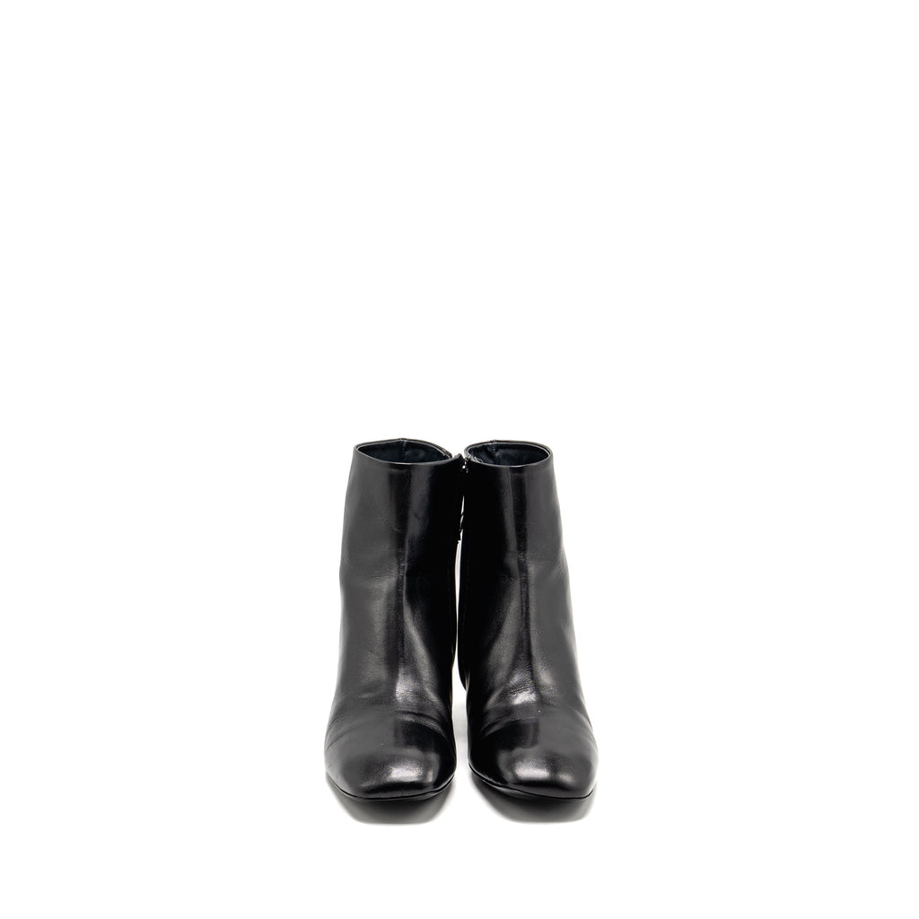 CELINE ZIPPED BOOT LEATHER BLACK