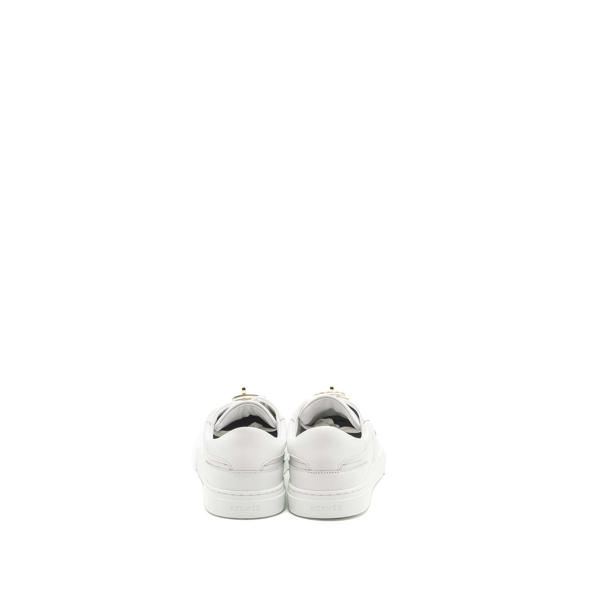 HERMES FEMME DAY SNEAKER CALFSKIN WHITE GHW